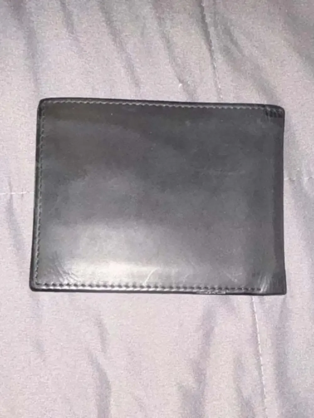 Timberland Black Leather Vertical Bifold Wallet